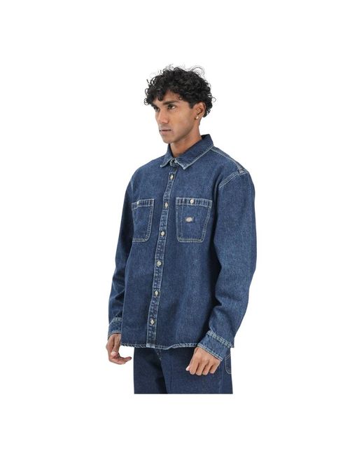 Dickies Blue Denim Shirts for men