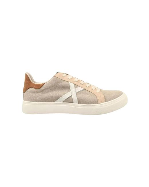 Munich Schoenen ,Bruin ,Urban Stijl Sneakers in het Natural voor heren
