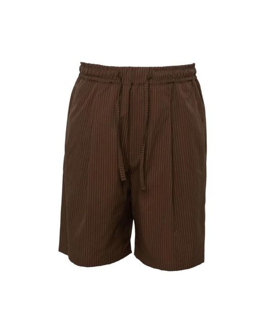 Low Brand Brown Casual Shorts for men