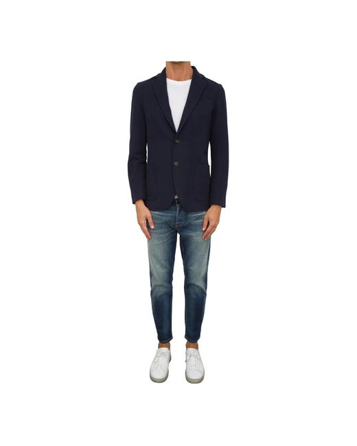 Circolo 1901 Jassen ,Blauw ,Katoen Stijlvolle Jas Voor Mannen in het Blue voor heren