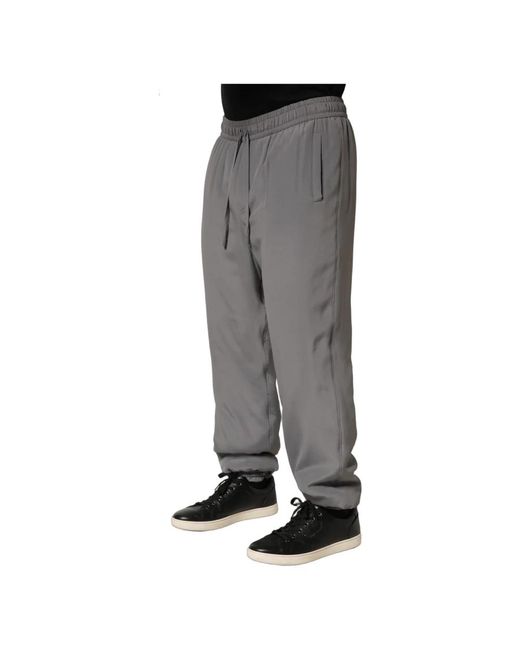 Dolce & Gabbana Gray Sweatpants for men