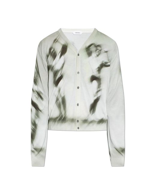 Cardigans Versace pour homme en coloris Green