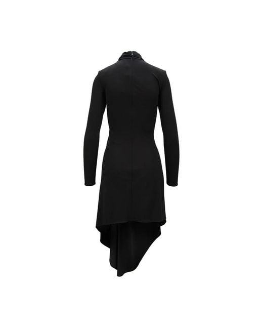 Midi Dresses Elisabetta Franchi de color Black