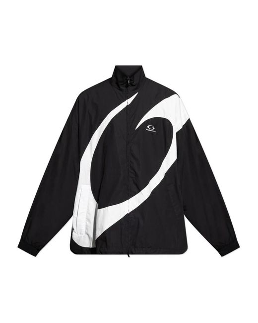 Balenciaga Jassen ,Zwart ,Leer Jas Met Opstaande Kraag in het Black voor heren