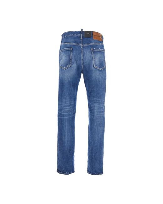 DSquared² Blue Straight Fit Jeans for men