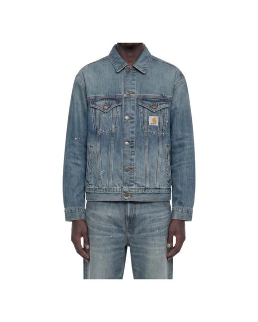 Carhartt Blue Denim Jackets for men