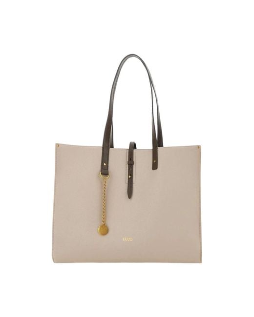 Liu Jo Tote Bags in Natural | Lyst