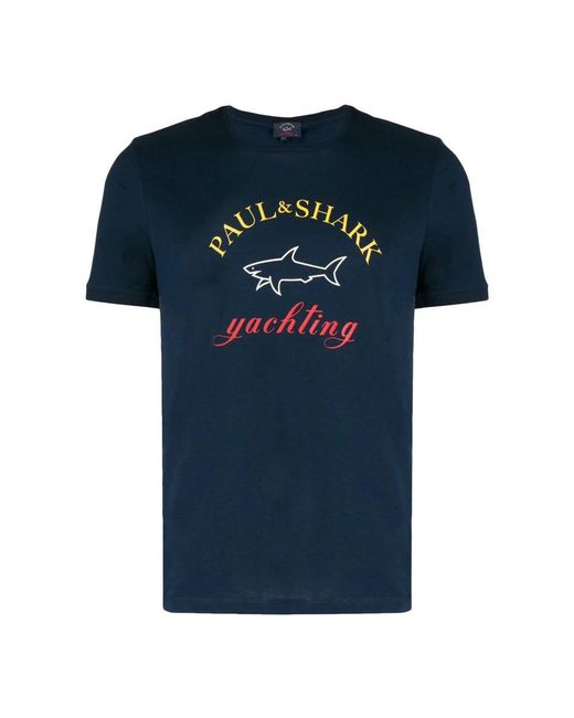 Paul & Shark Blue T-shirt C0p1006 013 for men