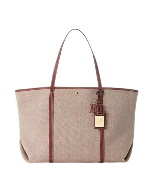 Ralph Lauren Brown Tote Bags