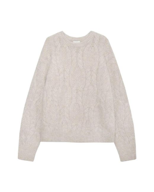 Anine Bing Natural Round-Neck Knitwear