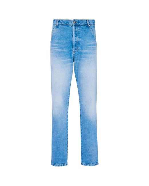 Balmain Blue Skinny Jeans for men