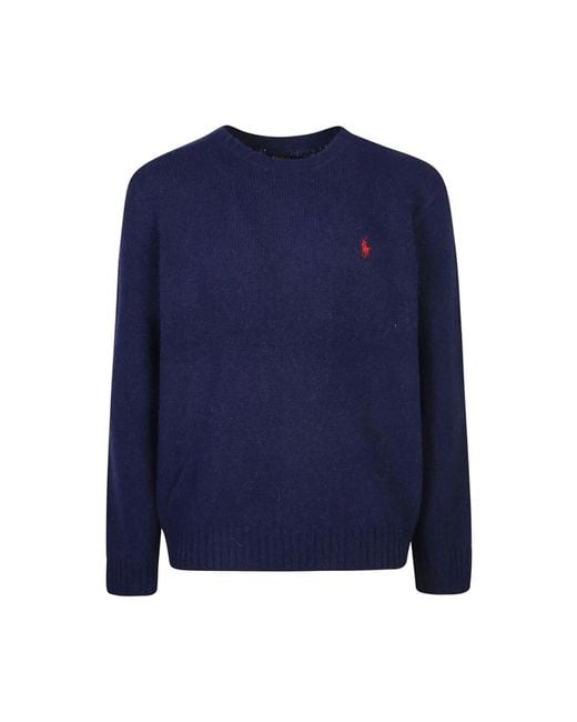 Ralph Lauren Round-Neck Knitwear in het Blue voor heren