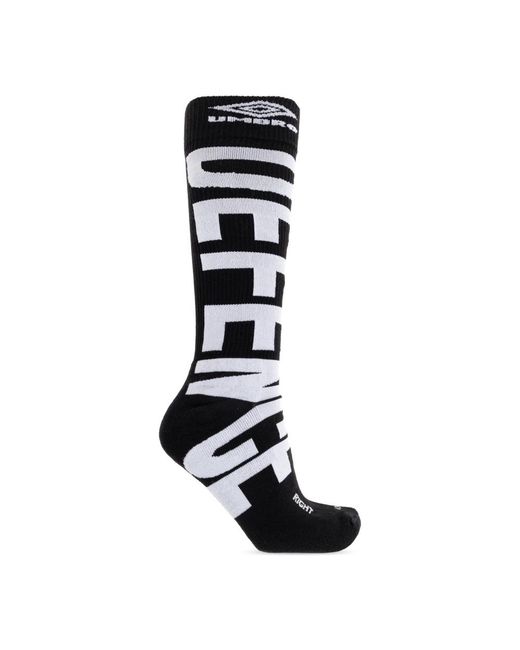 Umbro Ondergoed ,Zwart ,Logo Socks in het Black voor heren
