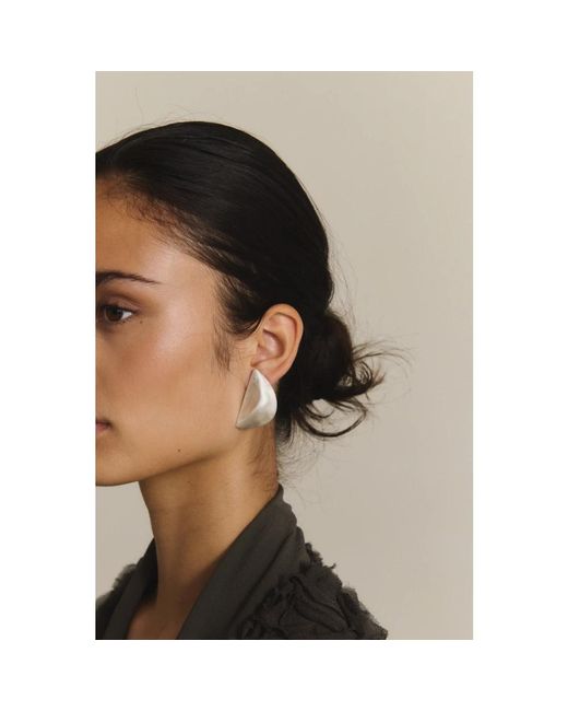 Cortana White Earrings