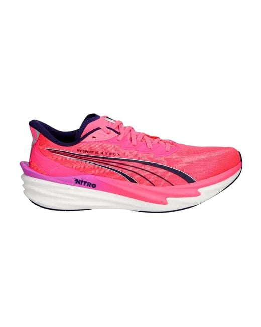PUMA Deviate Nitro 4 Hyrox in het Pink voor heren