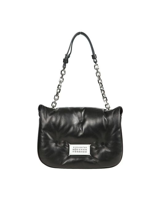 Maison Margiela Gepolsterte Schwarze Schultertasche in Black für Herren