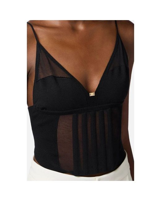 Sleeveless Tops di Elisabetta Franchi in Black
