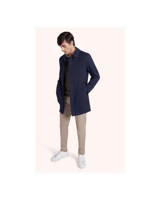 Coats > single-breasted coats Kiton pour homme en coloris Blue