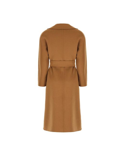 Max Mara Brown Stilvolle Mäntel Für Frauen