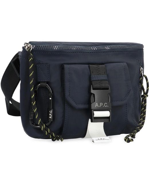 A.P.C. Nylon Gürteltasche Mit Karabiner in Blue für Herren