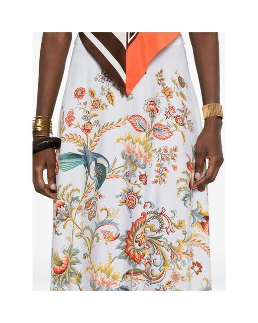Maxi Skirts Etro de color White