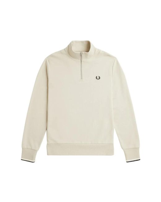 Fred Perry Einfacher pullover in White für Herren
