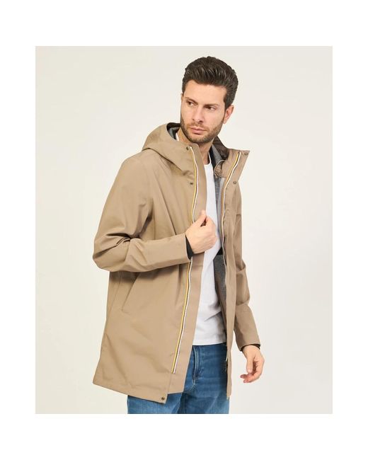 Coats > single-breasted coats K-Way pour homme en coloris Natural