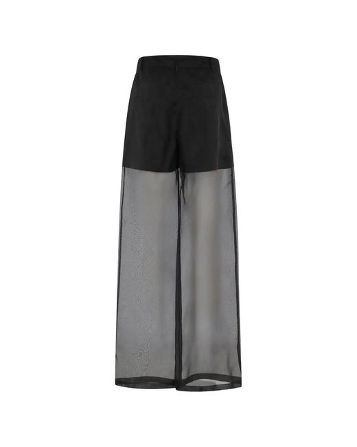 FEDERICA TOSI Gray Wide Trousers