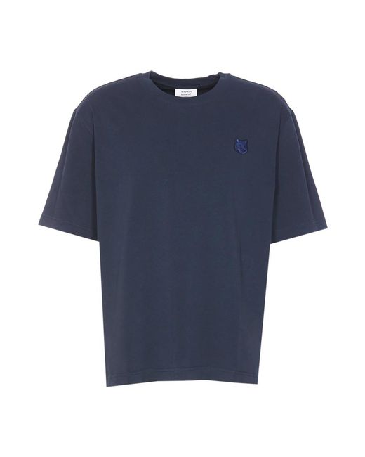 Maison Kitsuné Blue T-Shirts for men