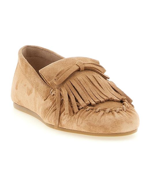 Stuart Weitzman Natural Loafers