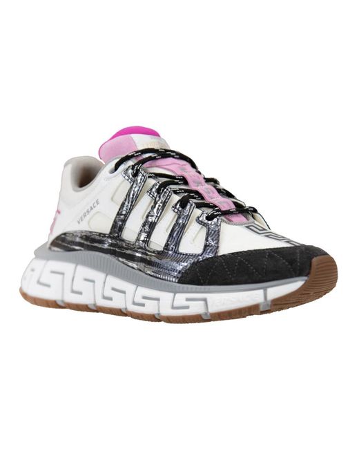 Versace Schoenen ,Veelkleurig ,Leer Veterschoenen Stijlvol Ontwerp in het Multicolor