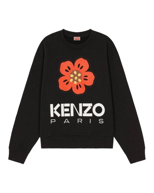 KENZO Black 'boke Flower' Sweatshirt for men