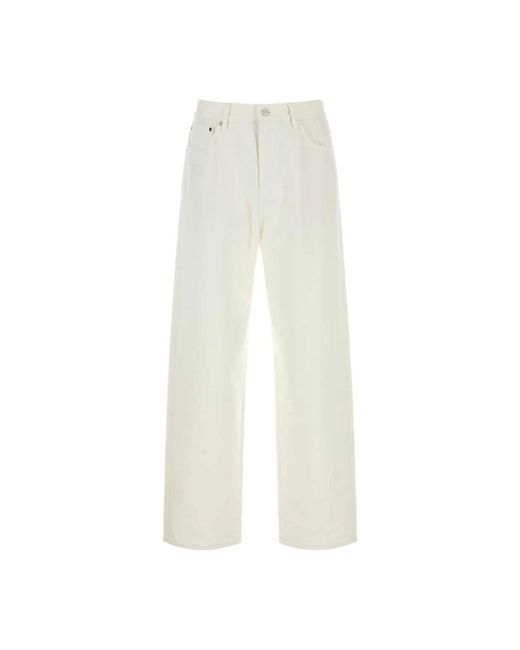 Jil Sander White Straight Fit Jeans for men