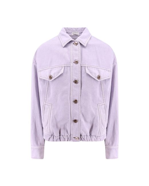 Brunello Cucinelli Purple Denim Jackets