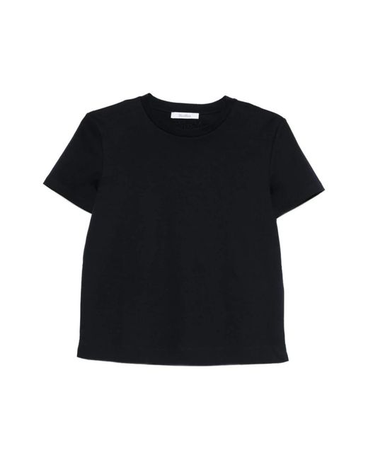 Max Mara Tops ,Blauw ,T-Shirt in het Black