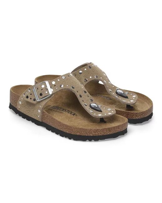 Birkenstock Brown Flip Flops