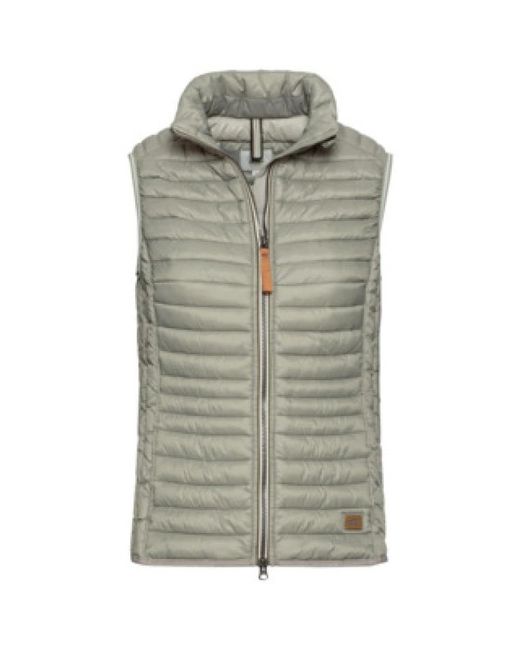 Camel Active Klassiek Damesvest in het Gray