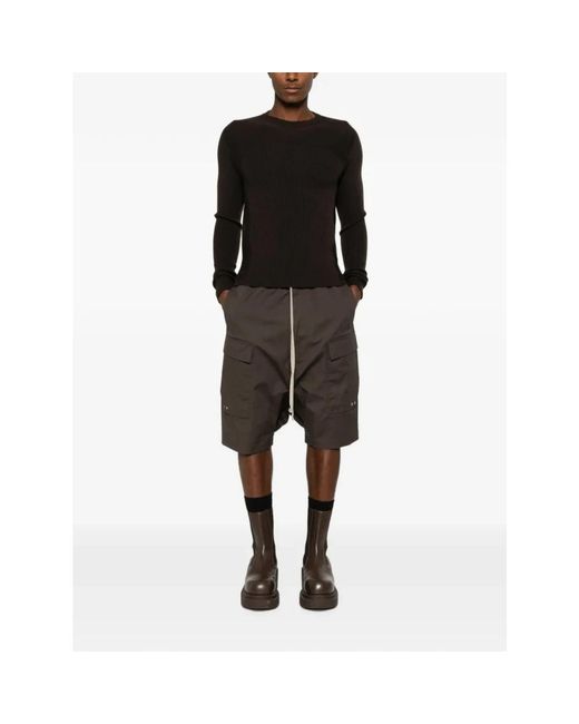 Rick Owens Black Round-Neck Knitwear for men