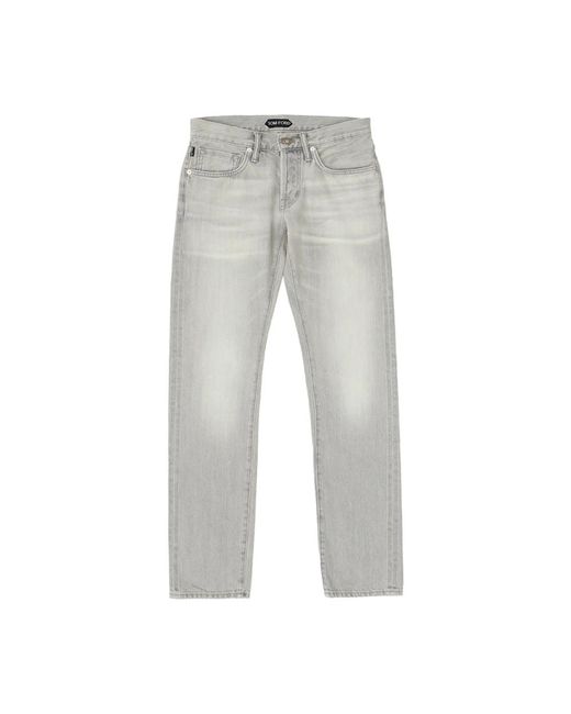 Jeans straight classici di Tom Ford in Gray da Uomo