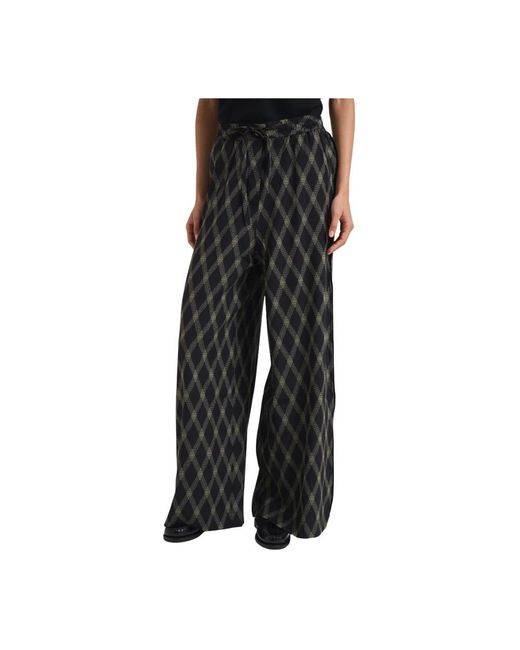 Pierre Louis Mascia Black Wide Trousers