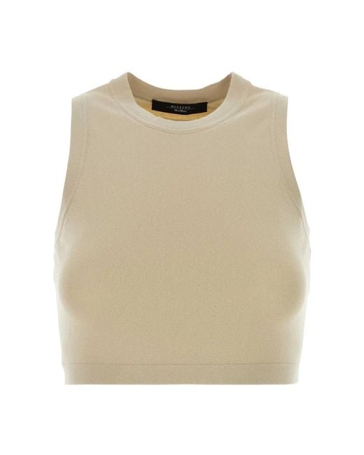 Weekend by Maxmara Natural Sleeveless Tops