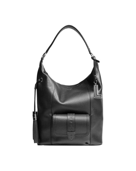 Lancel Black Schwarze Umhängetasche 1Er Flirt