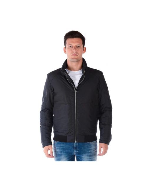Versace Blue Bomber Jackets for men