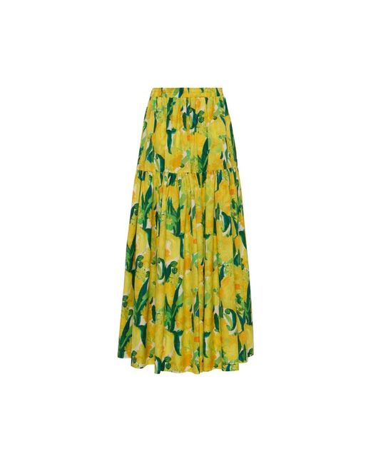 LaDoubleJ Maxi Skirts in het Yellow