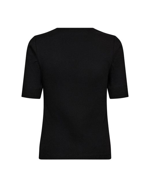 T-Shirts co'couture de color Black