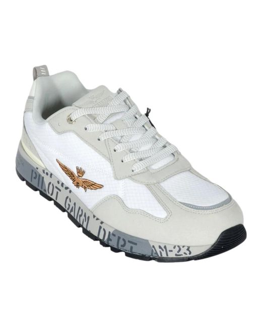 Aeronautica Militare Metallic Sneakers for men