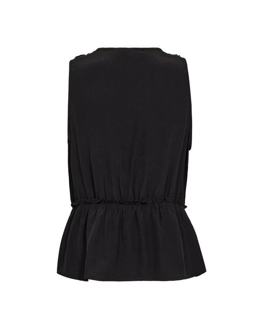 Blouses co'couture de color Black