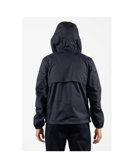 K-Way Blue Rain Jackets for men