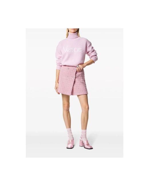 Versace Pink Short Skirts