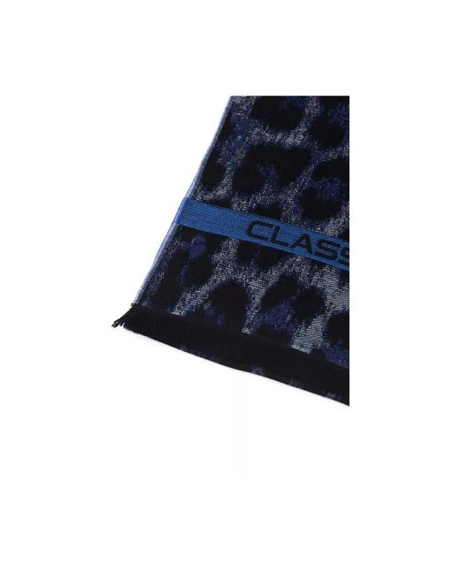Roberto Cavalli Blue Winter Scarves for men